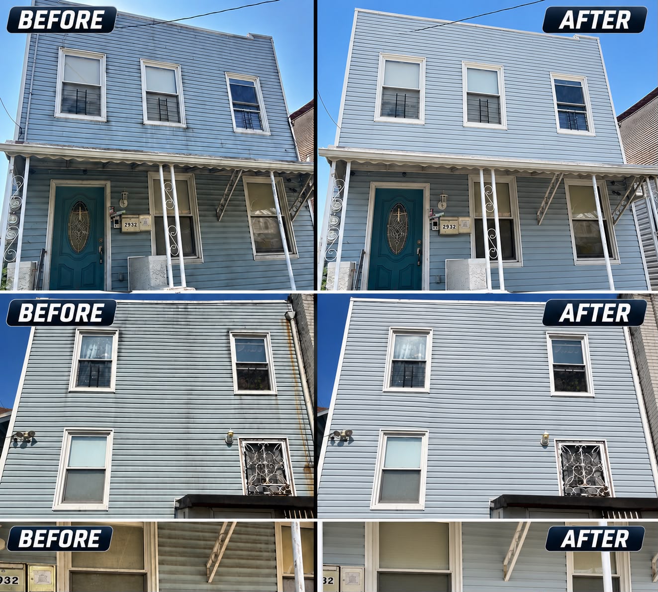 House washing before and after