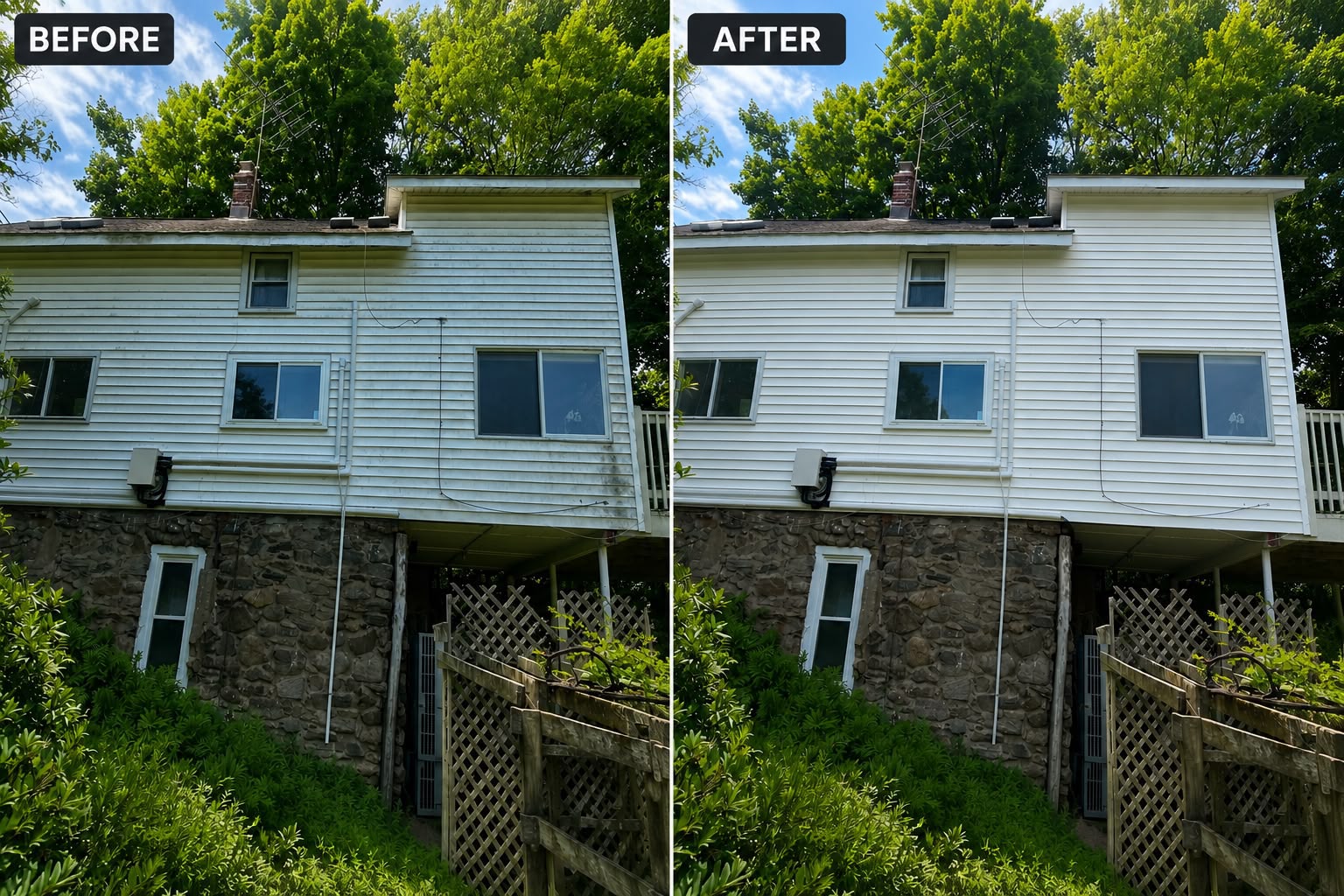 House exterior cleaning