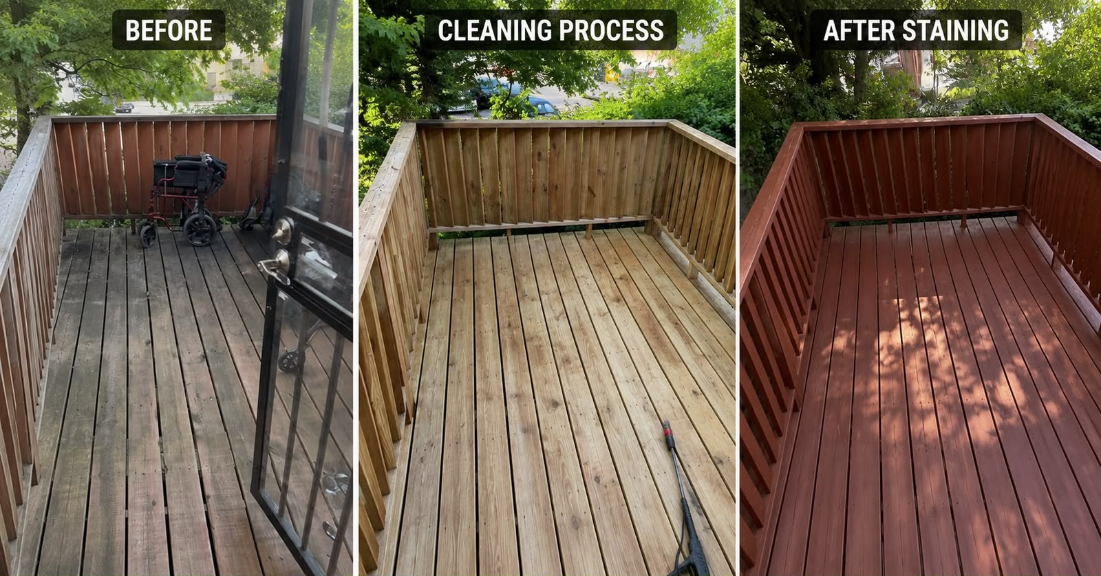 Roof and deck cleaning